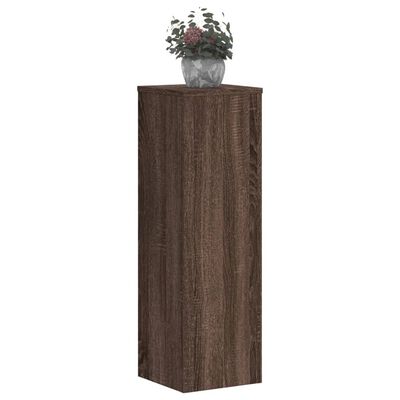 vidaXL Suporturi plante 2 buc. stejar maro 25x25x80cm lemn prelucrat