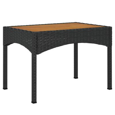 vidaXL Set mobilier de grădină cu perne, 5 piese, negru, poliratan