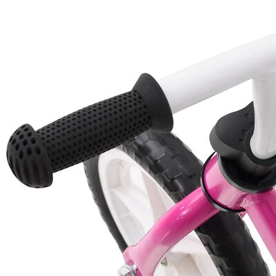 vidaXL Bicicletă pentru echilibru 9,5 inci, cu roți, roz