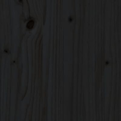 vidaXL Măsuță de grădină, negru, 203,5x100x76 cm, lemn masiv de pin