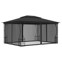 vidaXL Pavilion cu plase, antracit, 300 x 400 x 265 cm