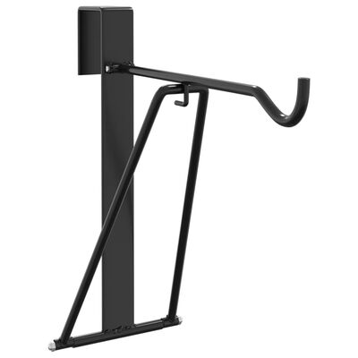 vidaXL Suport de șa pliabil și portabil, negru, oțel