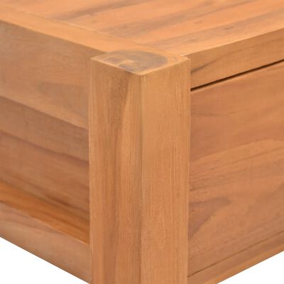vidaXL Birou cu sertare, 120x40x75 cm, lemn masiv de tec