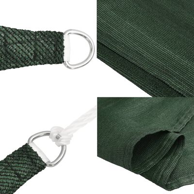 vidaXL Pânză parasolar, verde închis, 3x4x5 m, HDPE, 160 g/m²