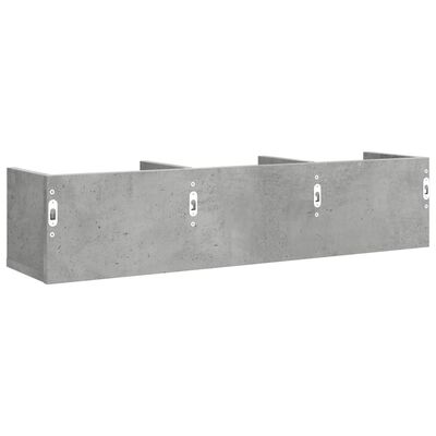 vidaXL Dulapuri perete, 2 buc., gri beton 75x18x16,5 cm lemn prelucrat