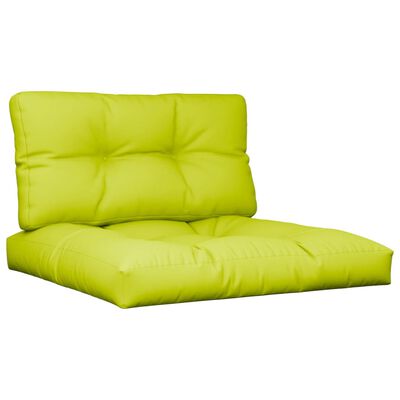 vidaXL Perne de paleți, 2 buc, verde aprins, material textil