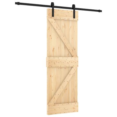 vidaXL Ușă glisantă cu set de feronerie 70x210 cm, lemn masiv de pin