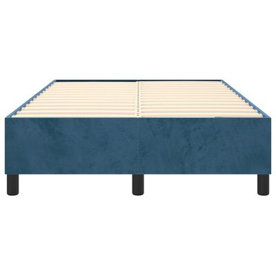 vidaXL Cadru de pat box spring, albastru închis, 120x200 cm, catifea