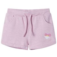Pantaloni pentru copii cu șnur, lila combinat, 92