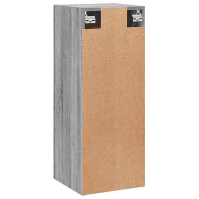 vidaXL Dulap de perete, gri sonoma, 34,5x34x90 cm, lemn prelucrat