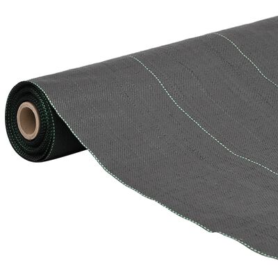 vidaXL Membrană antiburuieni, negru, 1,5x50 m, PP