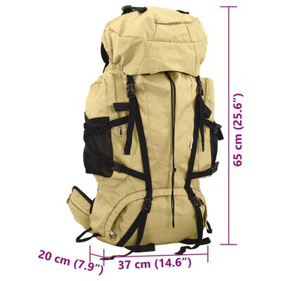 vidaXL Rucsac de drumeție, kaki, 60 L, țesătură oxford