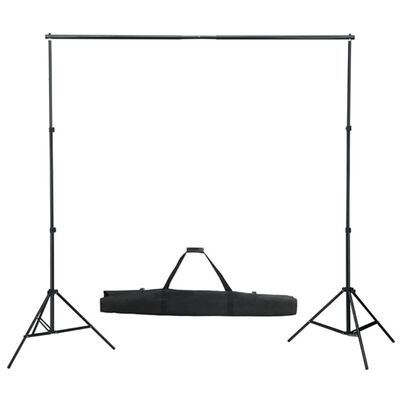 vidaXL Set studio foto cu lumini softbox, fundal și reflector