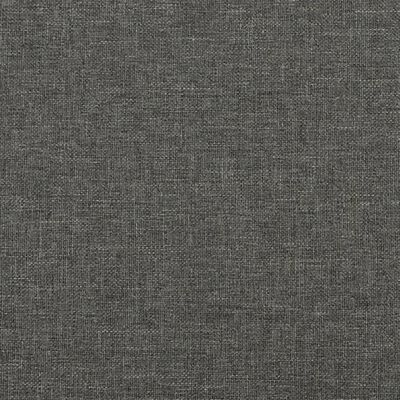 vidaXL Cadru de pat, gri închis, 90 x 200 cm, material textil