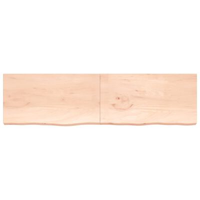 vidaXL Blat de baie, 220x60x(2-6) cm, lemn masiv netratat