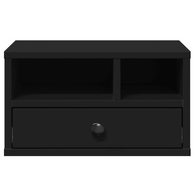 vidaXL Suport pentru imprimantă, negru, 40x32x22,5 cm, lemn prelucrat