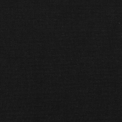 vidaXL Tăblie de pat cu aripioare, negru, 147x16x118/128 cm, textil