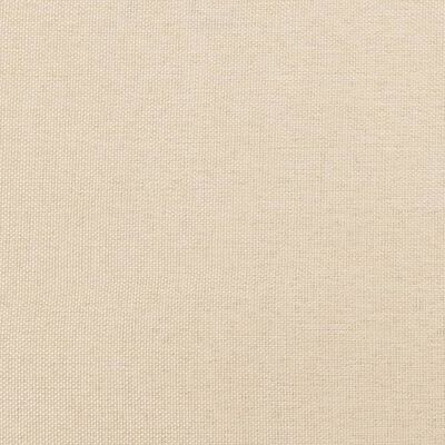 vidaXL Pat box spring cu saltea, crem, 140x200 cm, textil