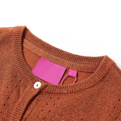 Cardigan tricotat pentru copii, coniac, 128