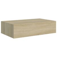 vidaXL Dulap de perete cu sertar, stejar, 40x23,5x10 cm, MDF