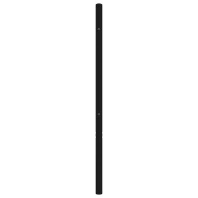 vidaXL Tăblie de pat metalică, negru, 120 cm