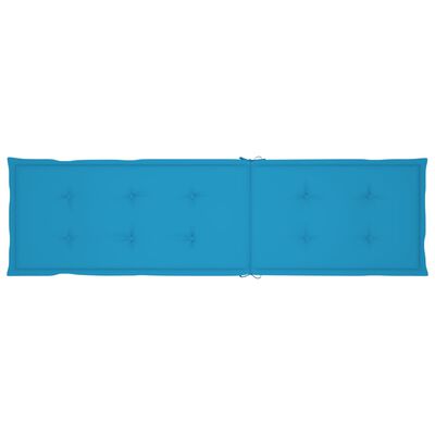 vidaXL Pernă de șezlong, albastru, (75+105) x 50 x 4 cm
