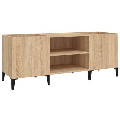 vidaXL Dulap pentru discuri stejar sonoma 121x38x48 cm, lemn prelucrat