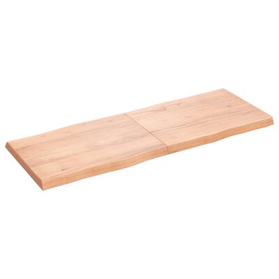 vidaXL Blat masă, 160x60x(2-6) cm, maro, lemn tratat contur organic