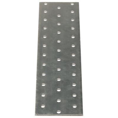 vidaXL Plăci perforate, 40 buc., 2 mm, 240x60 mm, oțel galvanizat