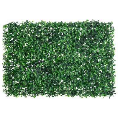  vidaXL Gard din frunze de arbust artificiale, 24 buc. verde 40x60 cm