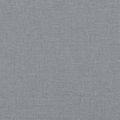 vidaXL Pat box spring cu saltea, gri deschis, 120x190 cm, textil