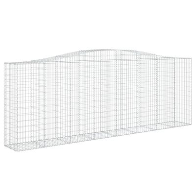 vidaXL Coșuri gabion arcuite 2 buc, 400x50x140/160 cm, fier galvanizat