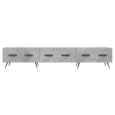 vidaXL Comodă TV, gri beton, 150x36x30 cm, lemn prelucrat