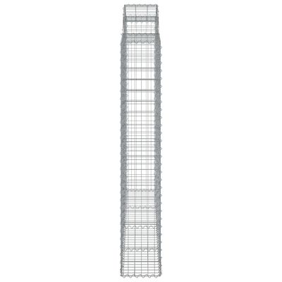 vidaXL Coșuri gabion arcuite 4 buc, 200x30x180/200cm, fier galvanizat