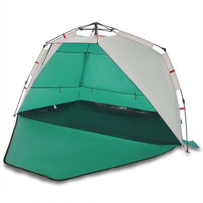 vidaXL Cort camping 3 persoane verde marin impermeabil setare rapidă