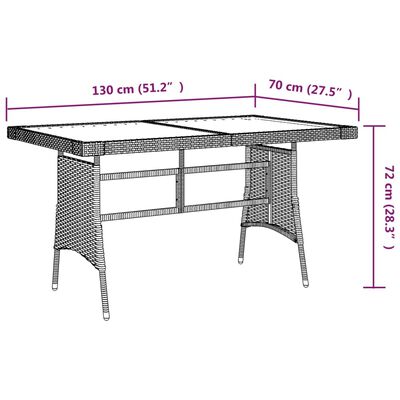 vidaXL Set de mobilier de exterior, 5 piese, gri, poliratan