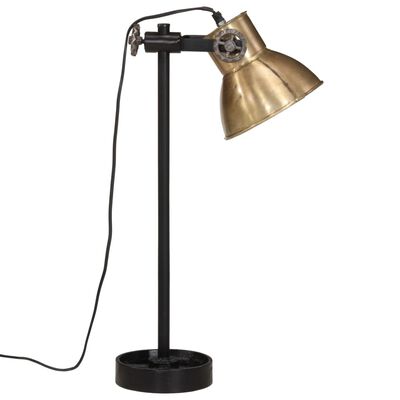 vidaXL Lampă de birou 25 W, alamă antichizată, 15x15x55 cm, E27