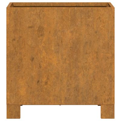 vidaXL Jardinieră cu picioare, 2 buc, ruginiu, 32x30x33cm, oțel corten