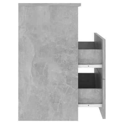 vidaXL Noptiere, 2 buc, gri beton, 50x32x60 cm