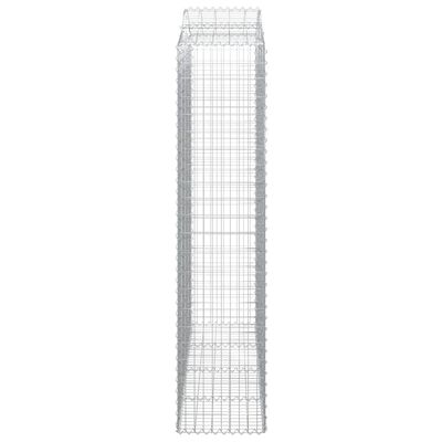 vidaXL Coșuri gabion arcuite, 7 buc, 200x50x220/240cm, fier galvanizat