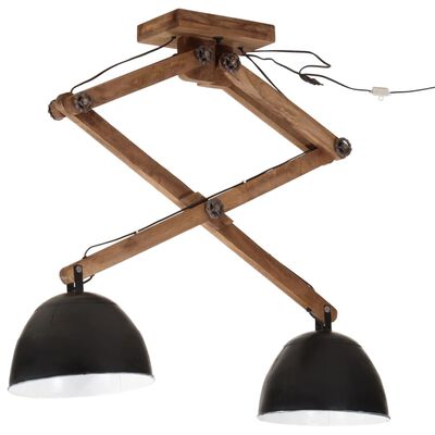 vidaXL Lampă de tavan 25 W, negru, 29x18x85 cm, E27