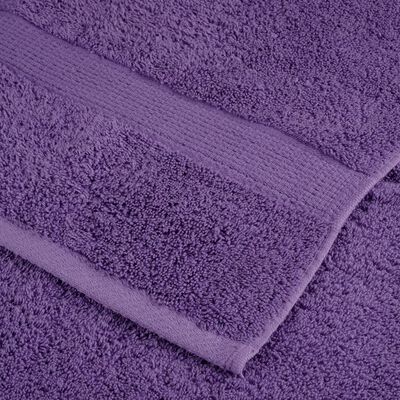 vidaXL Prosoape mâini premium SOLUND 2 buc violet 30x30cm 600 gsm