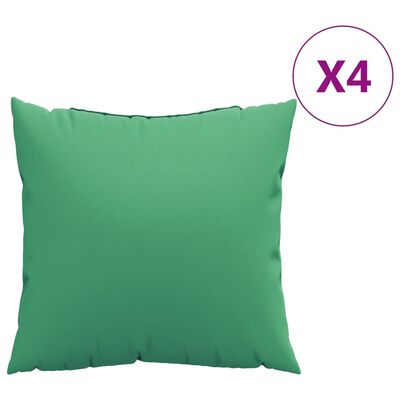 vidaXL Perne de canapea, 4 buc., verde, 40x40 cm, textil