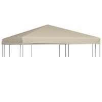 vidaXL Acoperiș de pavilion, bej, 3 x 3 m, 310 g/m²