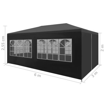 vidaXL Cort pentru petrecere, antracit, 3 x 6 m