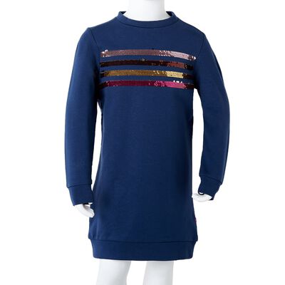 Rochie hanorac pentru copii, bleumarin, 104