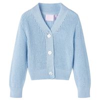 Cardigan pentru copii tricotat, albastru, 92