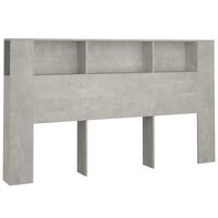 vidaXL Dulap tăblie, gri beton, 180x18,5x104,5 cm