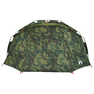 vidaXL Cort de pescuit pentru 5 persoane, camuflaj, impermeabil