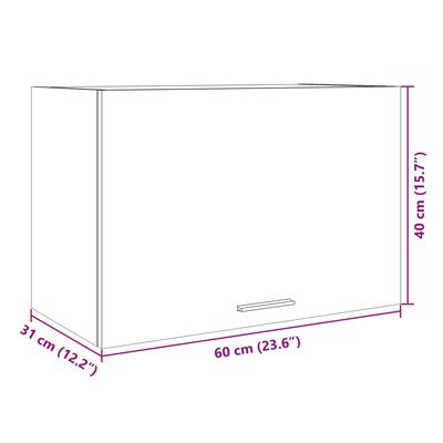 vidaXL Dulap suspendat, stejar Sonoma, 60 x 31 x 40 cm, PAL